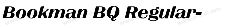 Bookman BQ Regular字体转换
